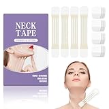 Neck Lift Tape,Neck Tape Lifting Invisible, Instant Lift for Sagging Skin & Wrinkles,(4 Elastic Bands + 20 Replacement Patches) Hypoallergenic Neck Behind Lift Tape for All Skin Types (20PCS)
