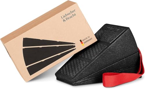 Liebscher & Bracht Genouillère originale avec boucle de marche : étirement du mollet, étirement pour pieds, jambes et mollets, entraîneur de mollet avec passant de marchepied, fabriqué en Allemagne,
