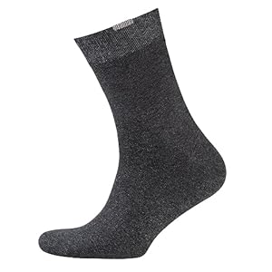 Nur Der 3er Pack Passt Perfekt Socken aus atmungsaktiver Baumwolle einfarbig mit Komfortbund ohne drückende Naht Herren, anthrazitmel., 39-42