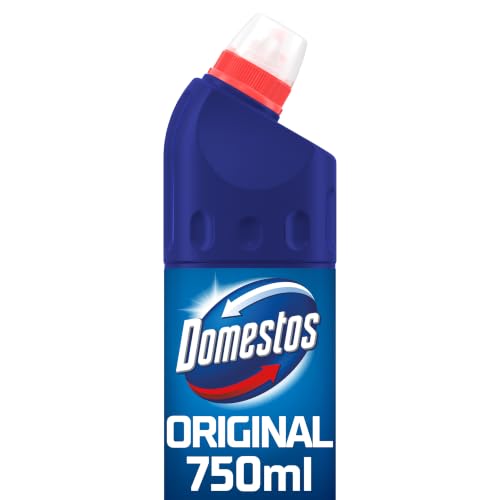 Image of Domestos Original Thick Bleach disinfectant that eliminates 99.99% of bacteria and viruses* unstoppable strength 750 ml