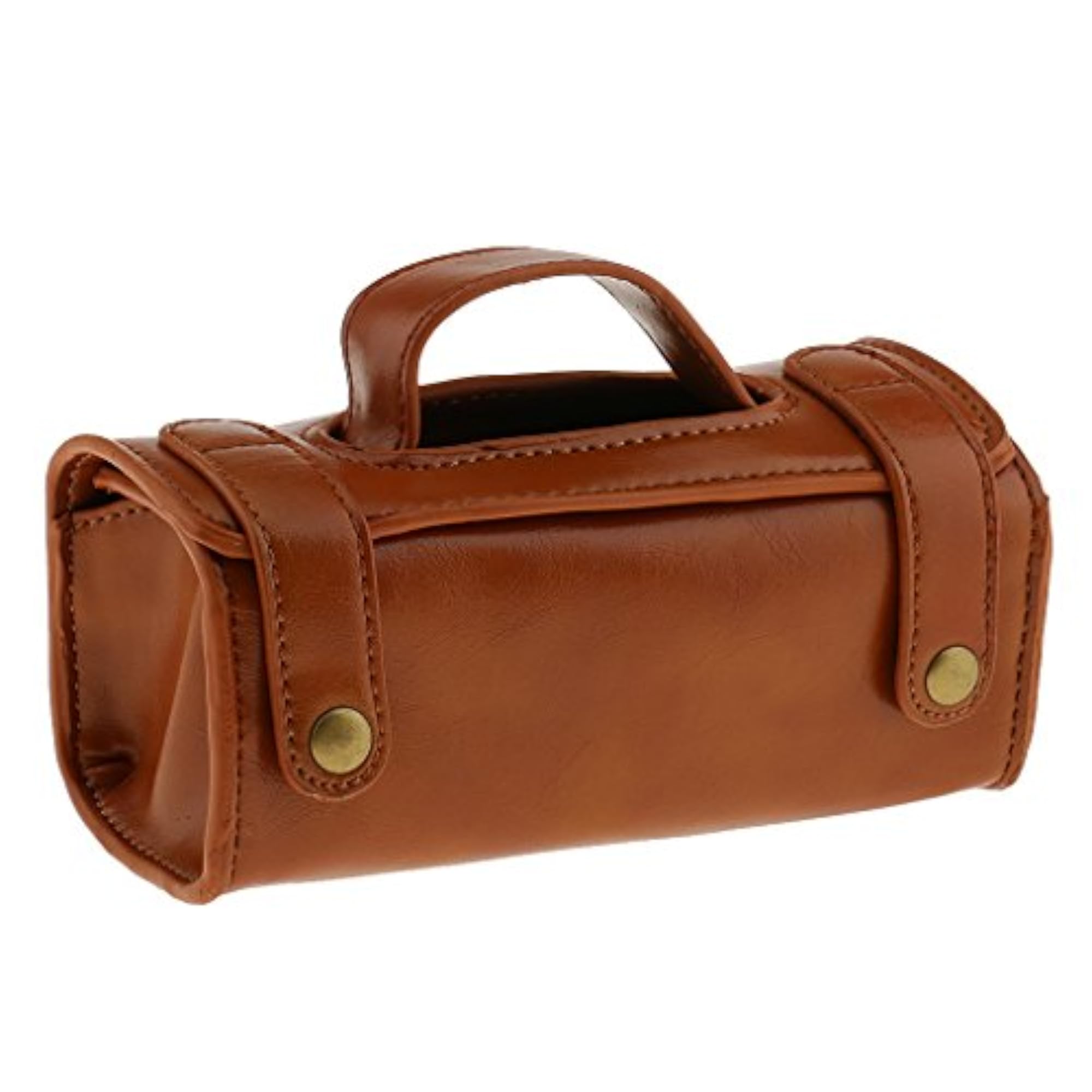 Men's Portable Cosmetic Pouch PU Leather Shaving Bag