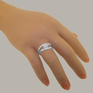 天然オパール オパール ジルコニア リング 9号 ホワイトゴールド 天然オパール オパール ジルコニア リング 9号 ホワイトゴールド