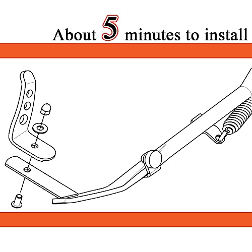 FOVPLUE Para extensão de suporte Jiffy, extensão de suporte para modelos Harley Touring 1991-2024, p