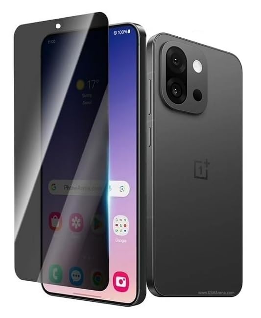 Image of [1Pack /Black FG Privacy Tempered Glass For Oneplus 13T 5G /For Oneplus 13s 5G (Fingerprint Not Working) 9H Glass Anti-Spy Screen Guard for 1+13t /1+13s 5G-Black