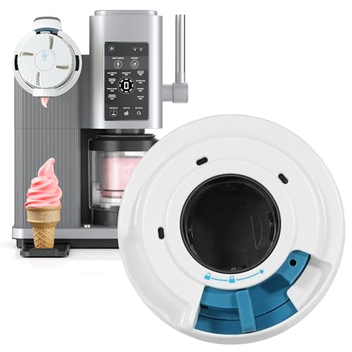 Image of Dispense Lid & Swirl Press Assembly for Ninja Creami NC701 Series - BPA-Free, Dishwasher Safe,Dispense Lid Fits Ninja Swirl Ice Cream & Soft Serve Makers