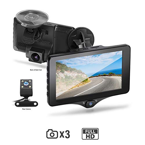 BOSS Audio Systems BCAM60 Car Dual Dash Cam and Rear Camera - 4