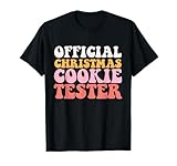 Official Cookie Baker Tester Christmas Matching Couples T-Shirt