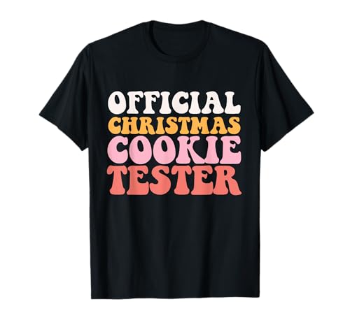 Official Cookie Baker Tester Christmas Matching Couples T-Shirt