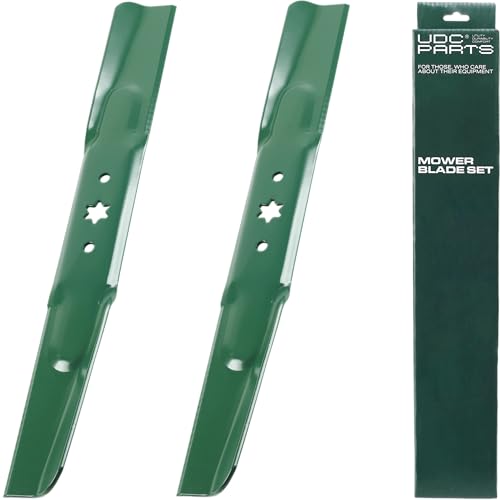 UDC Parts 942-04308 Lawn Mower Blades 6 Point Star for Cub Cadet 42 inch 942-04308A 942-04308-X Craftsman T110 942-04312 XT1 LT42 LTX1040 MTD Troy Bilt Pony Bronco/High Lift Mulching / 2 Pack