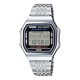 Casio Reloj vintage de metal plateado ABL100WE-1AV