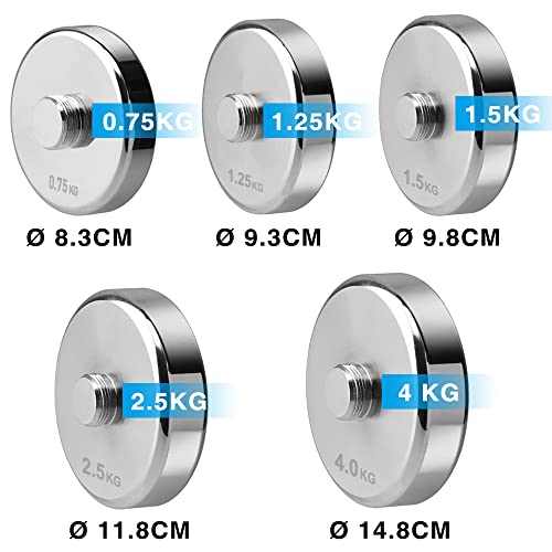 4 Pieces 1.5kg Weight Plates for 10kg Steel Dumbbells (4×1.5kg) - Image 6