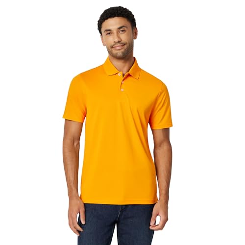 Image of Amazon Essentials Men's Moisture Wicking Golf Polo Shirt, Short Sleeve, Slim-Fit, Quick-Dry