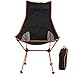 Chaise d'activit¨¦ ext¨¦Rieure Portable, Chaise de Conception Ergonomique l¨¦g¨¨re Pliante Confortable Orange pour Pique-Nique de p¨ºche en Camping en Plein air