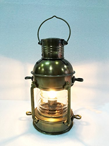Vintage Brass Electric Lamp Maritime Ship Lantern Boat Light Decorative Light #TOP7