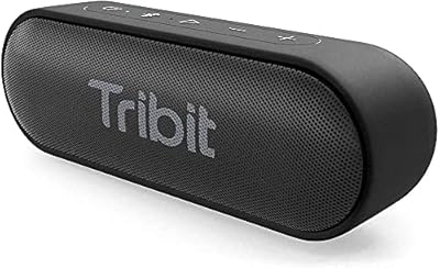 Tribit XSound Go Bluetooth Speaker with 16W Loud Sound & Deeper Bass, 24H Playtime, IPX7 Waterproof, Bluetooth 5.3 TWS Pairing Portable Wireless Speaker for Home, Outdoor (2024 Upgraded)