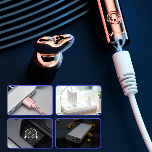 SXOVOバイブレーター充電式浮気スティック強力な振動USB充電式サイレント防水スティック電動大人のおもちゃ (ローズゴールド) - 画像6