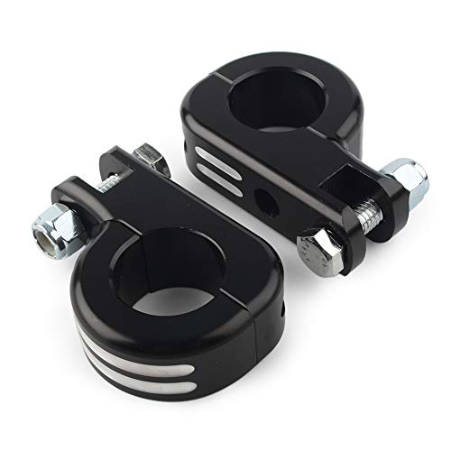 Gzyf Motorcycle 1 1/4" Highway Foot Pegs Mount Mounting Kit For Harley Touring Road King Engine Bars #TOP4
