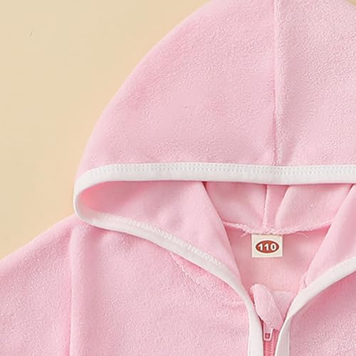 Girls Boys Swim Cover Up Toddler Kids Terry Swimsuit Coverup Beach Pool Short Sleeve Hooded Zip Robe with Pockets3