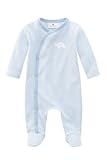 Konfektionsgrösse: 74 Bellybutton Kids Baby - Jungen Strampler Bellybutton Kids Schlafstrampler mit Fuß, 10892-90624, Gr. 74, Mehrfarbig (white/light blue striped)