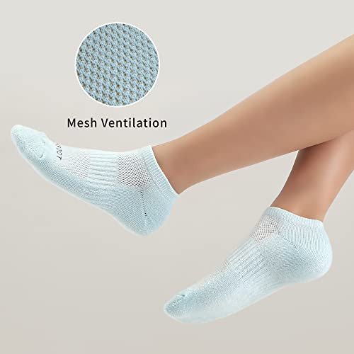 Image of MONFOOT Men's /Women's 10-20 Pairs Thin Cotton Low Cut Ankle Socks, Multipack