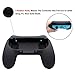 FASTSNAIL Grips Compatible with Nintendo Switch for Joy Con & OLED Model for Joycon, Wear-Resistant Handle Kit Compatible with Joy Cons Controllers for NS NES Consoles 2 Pack (Black)