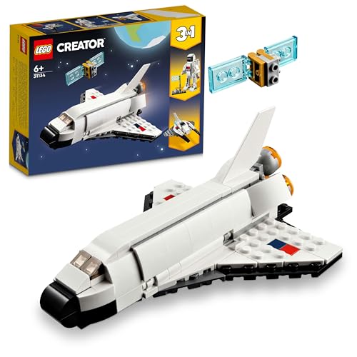 LEGO Creator Uzay Mekiği 31134-6 Yaş ve Üzeri Çocuklar İçin Astronot ve Uzay Gemisi Modelleri İçeren Yaratıcı Oyuncak Yapım Seti (144 Parça)
