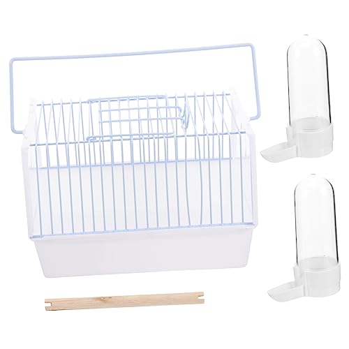 GRIRIW Bird Portable Travel Cage Parrot Travel Cage Handle for Indoor/Outdoor