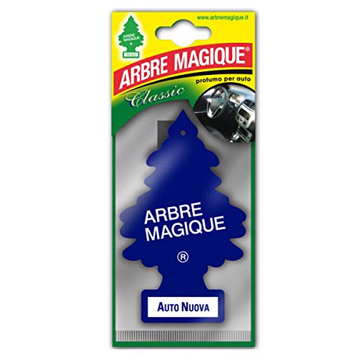 Arbre Magique Mono, Profumatore Auto, Durata fino a 7 Settimane, Made in Italy, Confezione da 1 Pezzo (Auto Nuova)