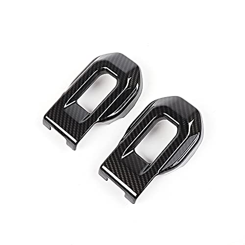 Hoolcar Hood Latch Lock Catch Brackets Cover For 2018-2021 Jeep Wrangler Jl Jlu & 2020-2021 Gladiator Jt, Carbon Fiber #TOP6