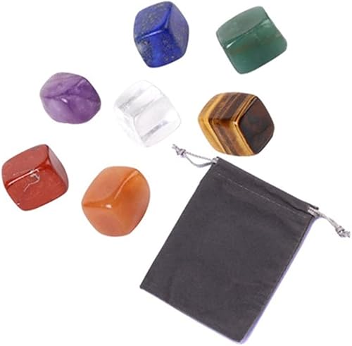 for Natural 7 ColorsSet Yoga Stone Stone Irregular Crystals Stone Polished Individual Stones Raw Stones and Minerals Home Decoration