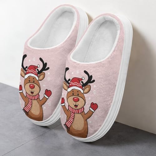 Womans Slippers Warm with Thick-soled Bedroom Slipper for Home Living Room4