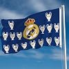 Real Madrid Flag Banner 3x5ft Champions League 2024 Hala Madrid Merengue Fans Soccer Durable Indoor or Outdoor Football Soccer 2 Grommets
