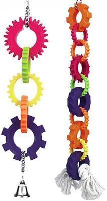 Penn Plax Gearrings Bird Toy, 5-Piece