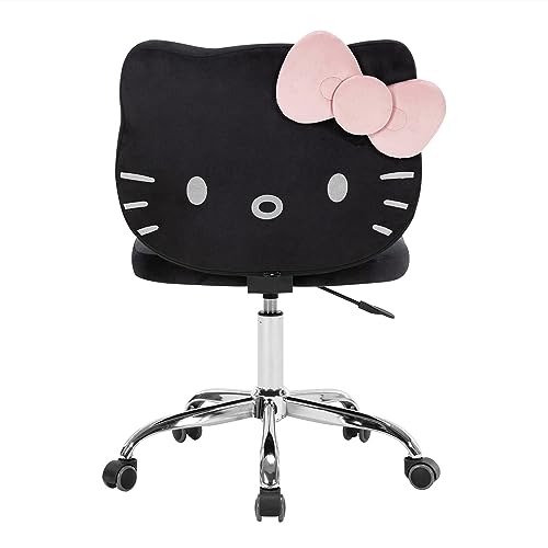 Impressions Vanity Hello Kitty Kawaii Swivel Vanity Chair for Makeup Room, Adjustable Height Cute...