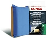 SONAX Windscreen Sponge (1 Piece) - Absorbs Moisture with One Wipe and Leaves a Thin Film with an Anti-fog Effect | Item No. 04171000