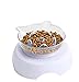 YISSCEN Collapsible Dog Bowl, Portable Travel Silicone Pet Food Water Bowl, Food Grade Silicone BPA Free (2 Pack)