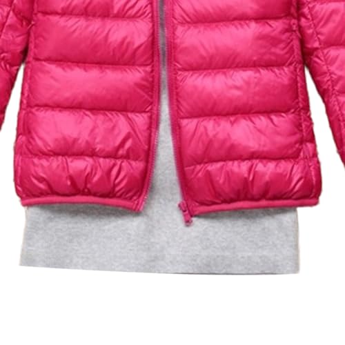 Veste à capuchon légère courte style bouffée matelassé