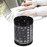SHYEKYO Waterproof Dustproof Portable Silicone Flexible Folding Roll Up Soft Rubber Keyboard, Portable Mini Wireless Bluetooth Keyboard Foldable for Laptop/PC/Phone (Black)