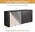 Vailge 8ft Firewood Rack Cover, Heavy Duty Waterproof Oxford Outdoor Firewood Storge Cover with Zipper and Openable Front Flap, Cover Only,96''*23''*46'',Black