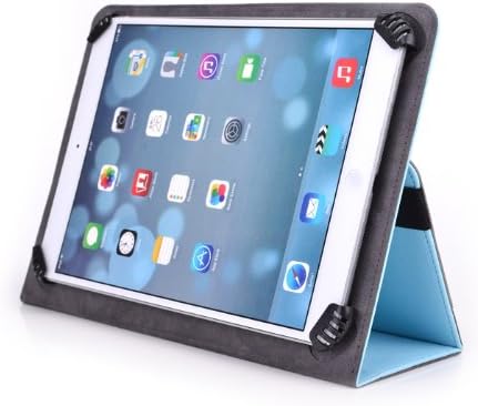 DigiLand 10.1 Inch Tablet Case - Fits Model# DL1010Q - UniGrip 10 Edition Folio Case - Light Blue - by Cush Cases
