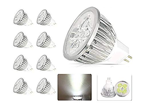 Mr16 Led Bulbs 4Watt Mr16 Gu5.3 Base 12V 4W Led Spotlight Bulb For Landscape Lighting,Equivalent To 50 Watt Halogen,Cool White,Pack Of 8 #TOP7