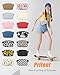 Pritent Fanny Packs for Women Cross Body Bag Waterproof Belt Bag with Adjustable Strap and Zipper Back Pocket Small Crossbody Bags Fashion Waist Packs for Workout Travelling(Light Gray)