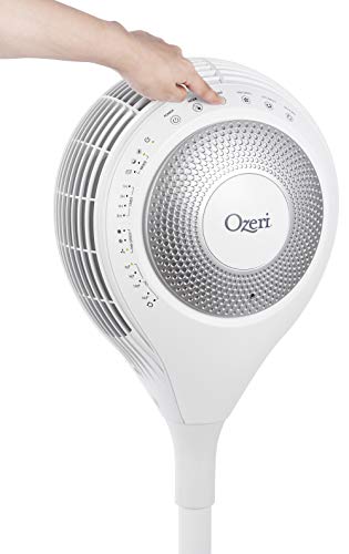 Ozeri 360 Duo, Dual Oscillation Tower Fan, White #TOP5