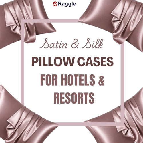 Image of RAGGLE Satin Silk Pillowcase for Hair and Skin Standard Size 18 inchX 28 inch with Soft Breathable Smooth Cooling Pillow Covers for Sleeping or Pillow Protector (2, Chocolate)