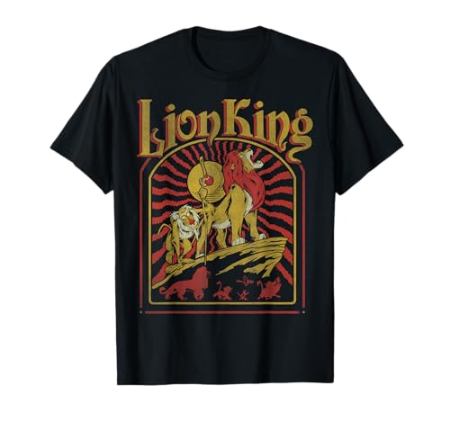 T-shirt Le Roi Lion Disney Pride Rock Sunset vêtement doux anti-irritation col extensible