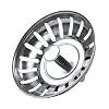 Abflusssieb für Küchenspüle, Edelstahl, Abflusssieb mit Griff, Durchmesser 78 mm – 80 mm Zubehör für Küchenspülen (Shape 1)