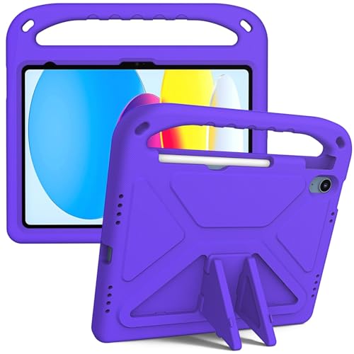 Étui antichoc iPad 11e génération protège des chutes housse violette