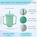 UKYCEORA Nursing Cup, Double-Handled Measuring Cup, Suitable for Pregnant Women, The Elderly, and People with Postoperative Inconvenience.(Green)