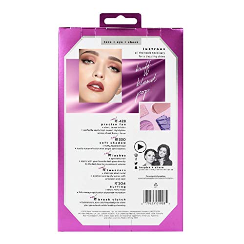 Real Techniques Lustrous Brush Set With Lashes And Tweezers Limited Edition By Sam And Nic #TOP5