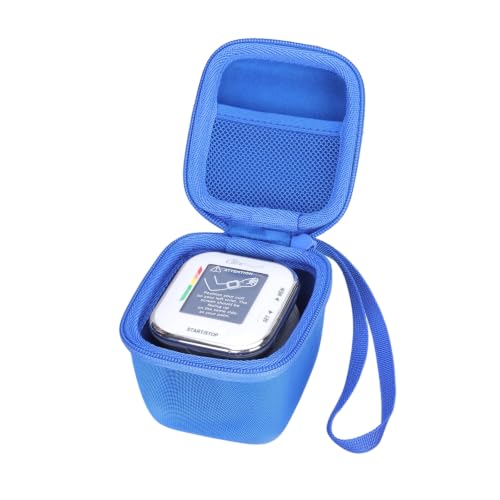 Image of XANAD Hard Case for Oklar /MMIZOO /Medline /IPROVEN Wrist Blood Pressure Cuff Monitor Within Size 4'' x 3'' x 3'',Blue